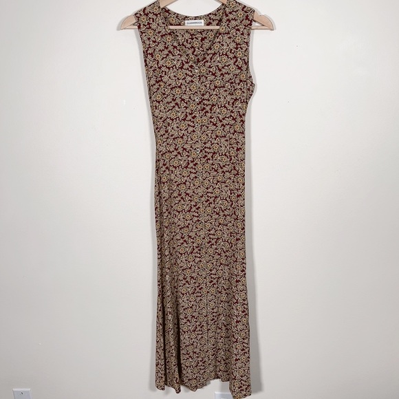 CLUB MONACO | VINTAGE  SLEEVELESS BUTTON UP MAXI DRESS - Picture 1 of 11